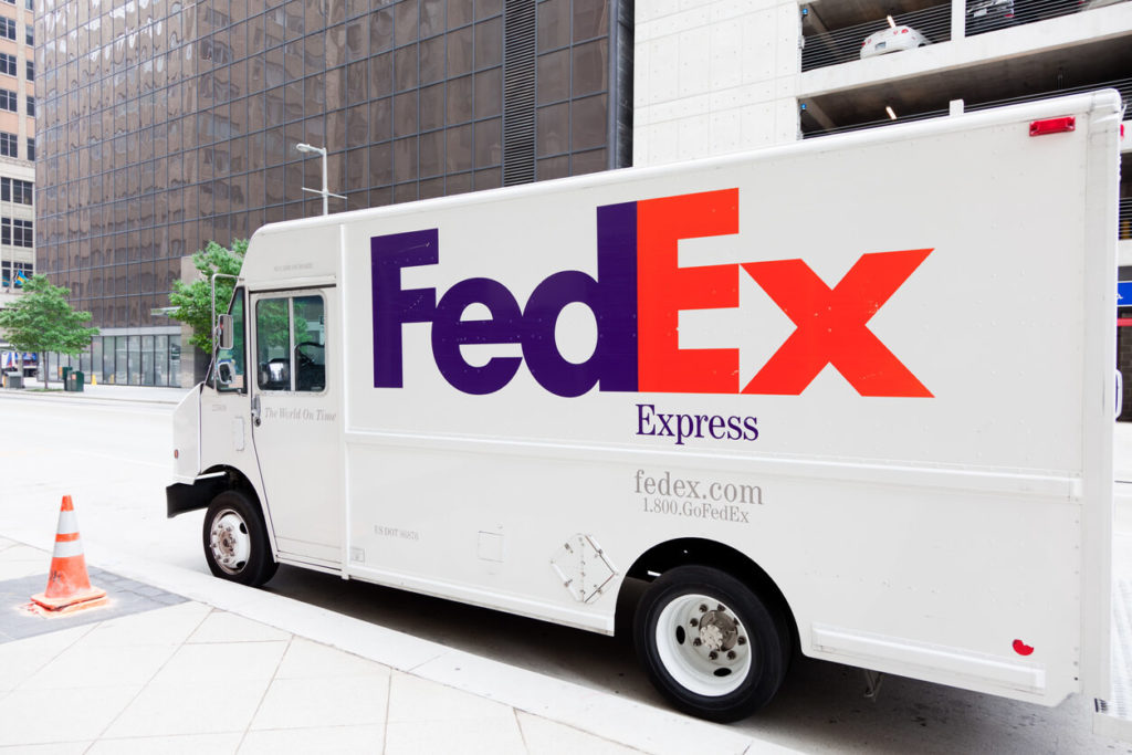 FedEx Truck paked